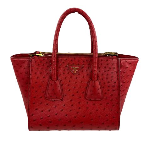 Prada Struzzo Twin Pocket Tote (PRA859029) 